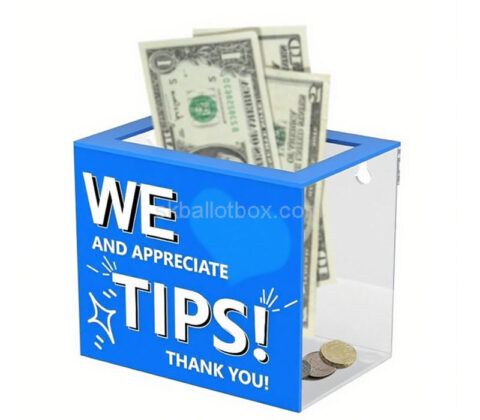 Custom acrylic tip box for shops