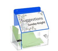 Custom acrylic wall hanging suggestion box