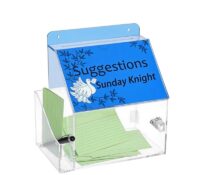 Custom acrylic wall hanging workplaces suggestion box SB-339 Custom acrylic wall hanging workplaces suggestion box