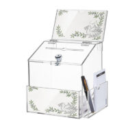Custom acrylic vote box with sign brochure holders