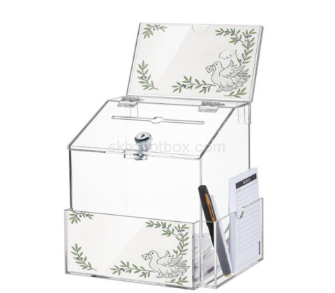 Custom acrylic vote box with sign brochure holders