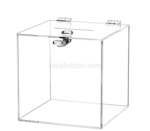 Custom acrylic 6 X 6 X 6 vote box