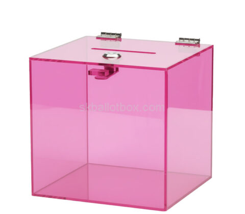 Custom acrylic campaigns 6 X 6 X 6 ballot box