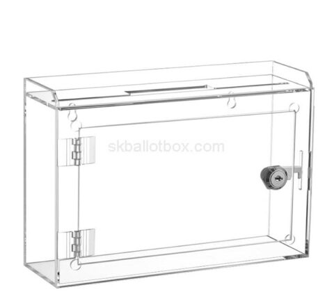 Custom acrylic wall donation box