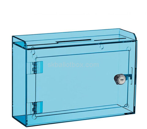 Custom acrylic wall mounted donation box