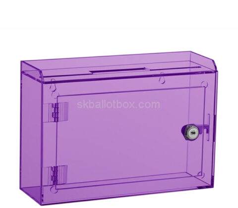 Custom acrylic hanging charity box