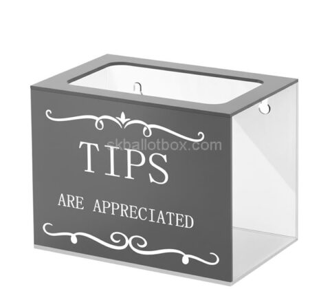 Custom acrylic wall money collection box