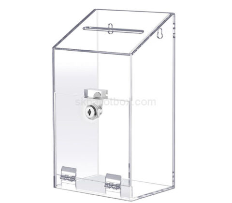Custom acrylic suggestion box with lock