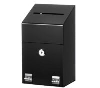 Custom acrylic offices suggestion box with lock