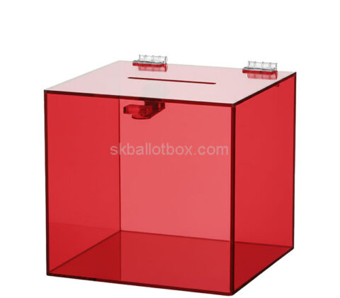 Custom acrylic comments collection box with lock