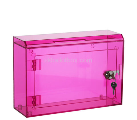 Custom acrylic wall ballot box