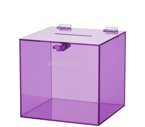 Custom acrylic square elections box