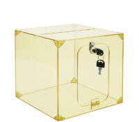 Custom acrylic school lockable elections box