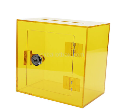 Custom acrylic offices lockable suggestion box