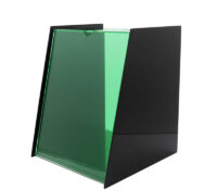 Custom acrylic suggestion box with insert sign holder