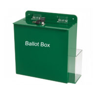 Custom acrylic vote box with flyer holder