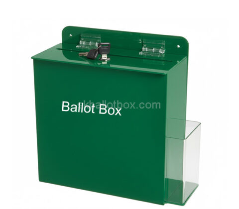 Custom acrylic vote box with flyer holder