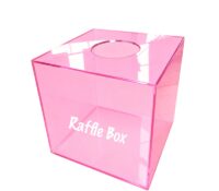 Custom acrylic annual meeting raffle box DB-416 Custom acrylic annual meeting raffle box
