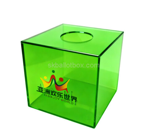 Custom acrylic company events raffle box
