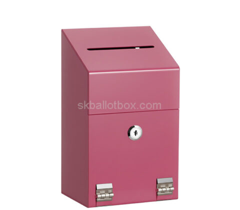 Custom acrylic suggestion box with lock keys