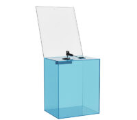 Custom acrylic suggestion container with AD holder SB-388 Custom acrylic suggestion container with AD holder