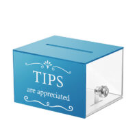 Custom acrylic bartender tip jars DB-428 Custom acrylic bartender tip jars