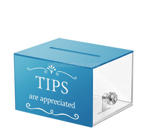 Custom acrylic bartender tip jars