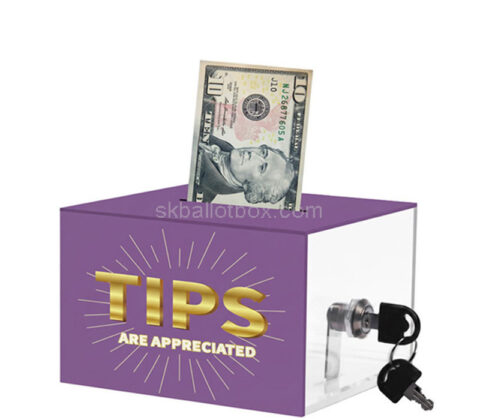 Custom acrylic musicians tip collection jars