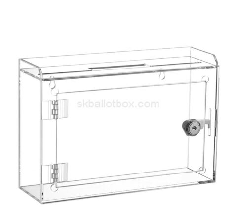 Custom acrylic wall schools suggestion box