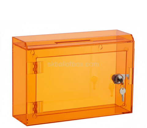 Custom acrylic wall public spaces suggestion box