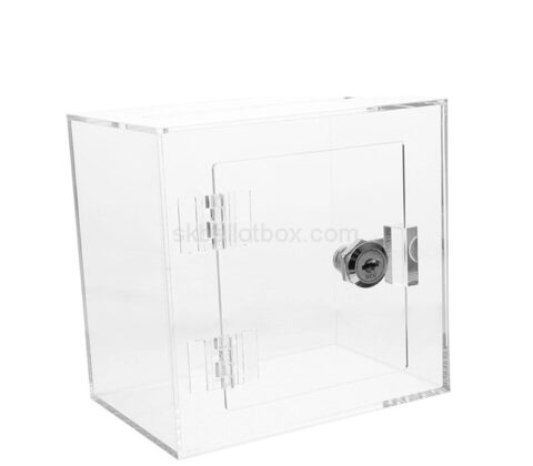 Custom acrylic public spaces secure suggestion box