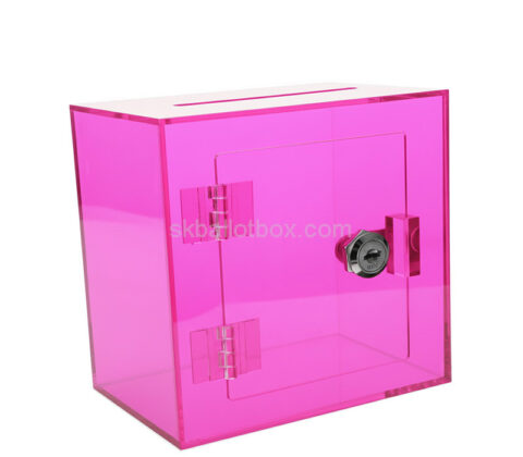 Custom acrylic public spaces feedback collection box