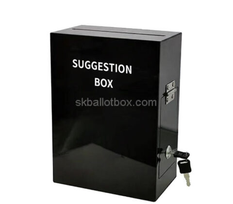 Custom acrylic locking suggestion collection box