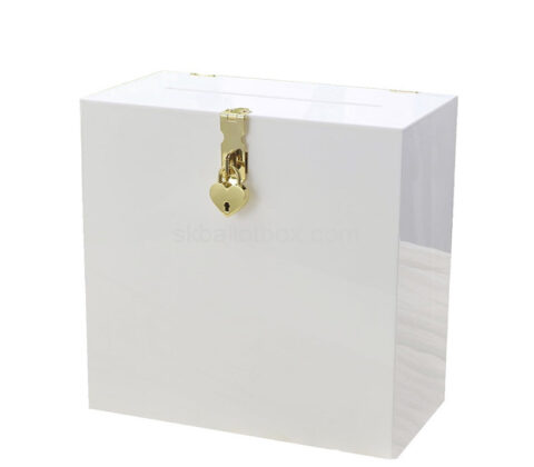 Custom acrylic wedding collection box