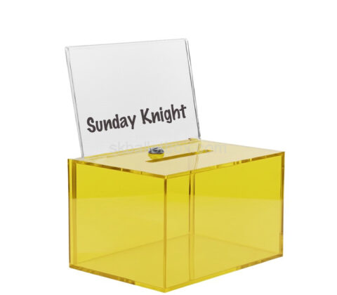 Custom acrylic multi-functional ballot box