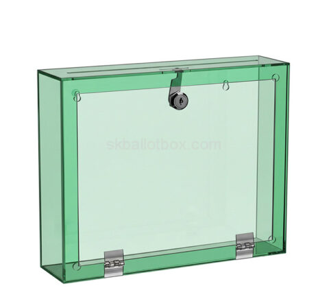 Custom acrylic wall voting box