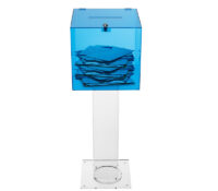 Custom acrylic floor standing voting box BB-3208 Custom acrylic floor standing voting box