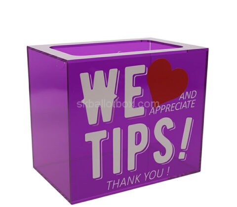 Custom acrylic tips collection box