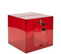 Custom acrylic square suggestion box SB-407 Custom acrylic square suggestion box