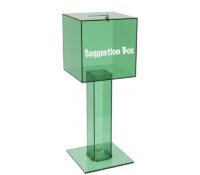 Custom acrylic surveys collection box with stand SB-410 Custom acrylic surveys collection box with stand