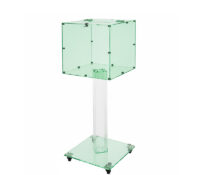 Custom acrylic vote box with stand & wheels BB-3210 Custom acrylic vote box with stand & wheels