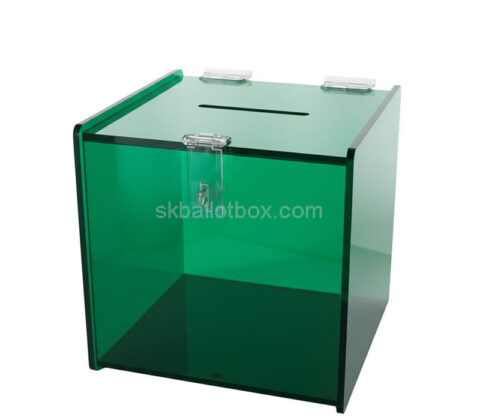 Custom acrylic ballot box with lock