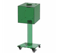 Custom acrylic raffle ticket box with wheels DB-447 Custom acrylic raffle ticket box with wheels