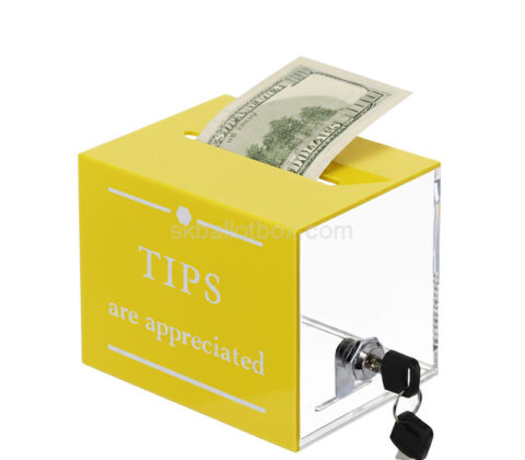 Custom acrylic tips collection box for musicians