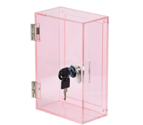 Custom acrylic wall donation collection box