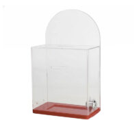 Custom acrylic retail suggestion box collection box SB-415 Custom acrylic retail suggestion box collection box