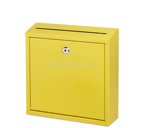 Custom acrylic wall flat suggestion collection box