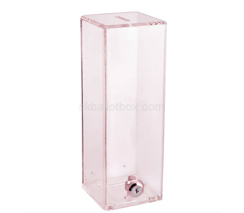 Custom acrylic tall suggestion collection box