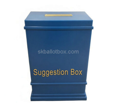 Custom plexiglass suggestion feedback box