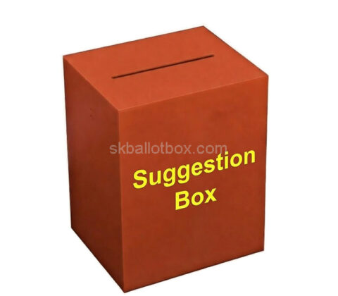 Custom plexiglass offices suggestion feedback box